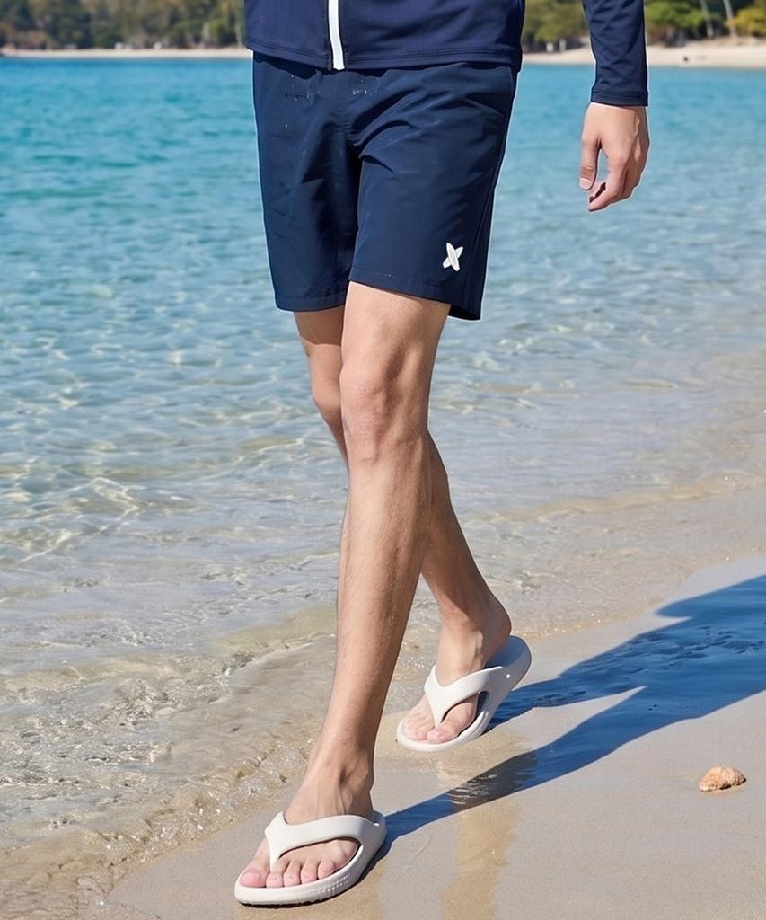 Leijibi 3601 Men'S And Women'S Swimwear Shorts Rash Guard Sports Shorts (Workout, Gym, Water) Swimwear Knee-Length Pants M