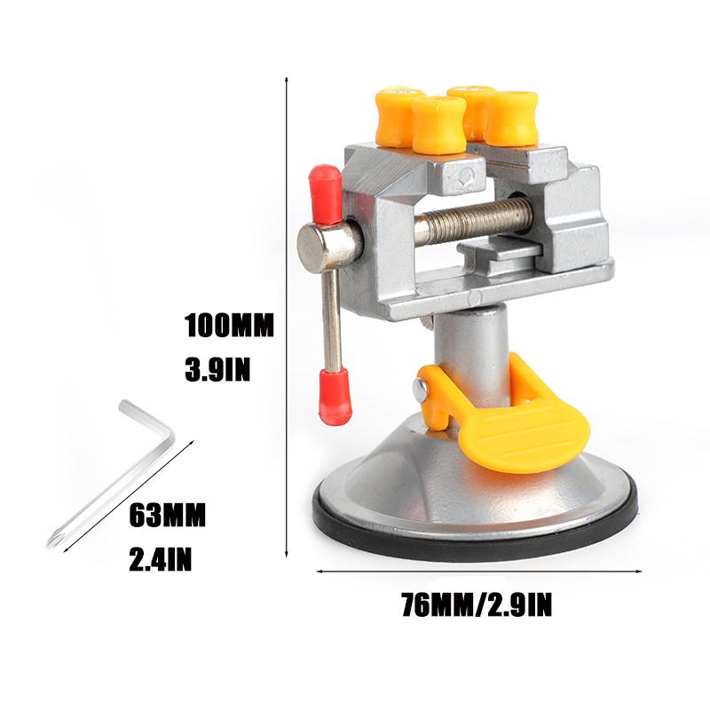 Universal Mini, Saugfuß Schnitzzange 360° Klein Schnellspannend für DIY Handwerk Skulptur Klemme für Schmuck Uhrenreparatur