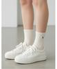 Hejiseuyeoseongaegseseoli Logo Embroidered Cotton Blend Mid-Length Socks 3-Piece Set_Hiss6E901Iv