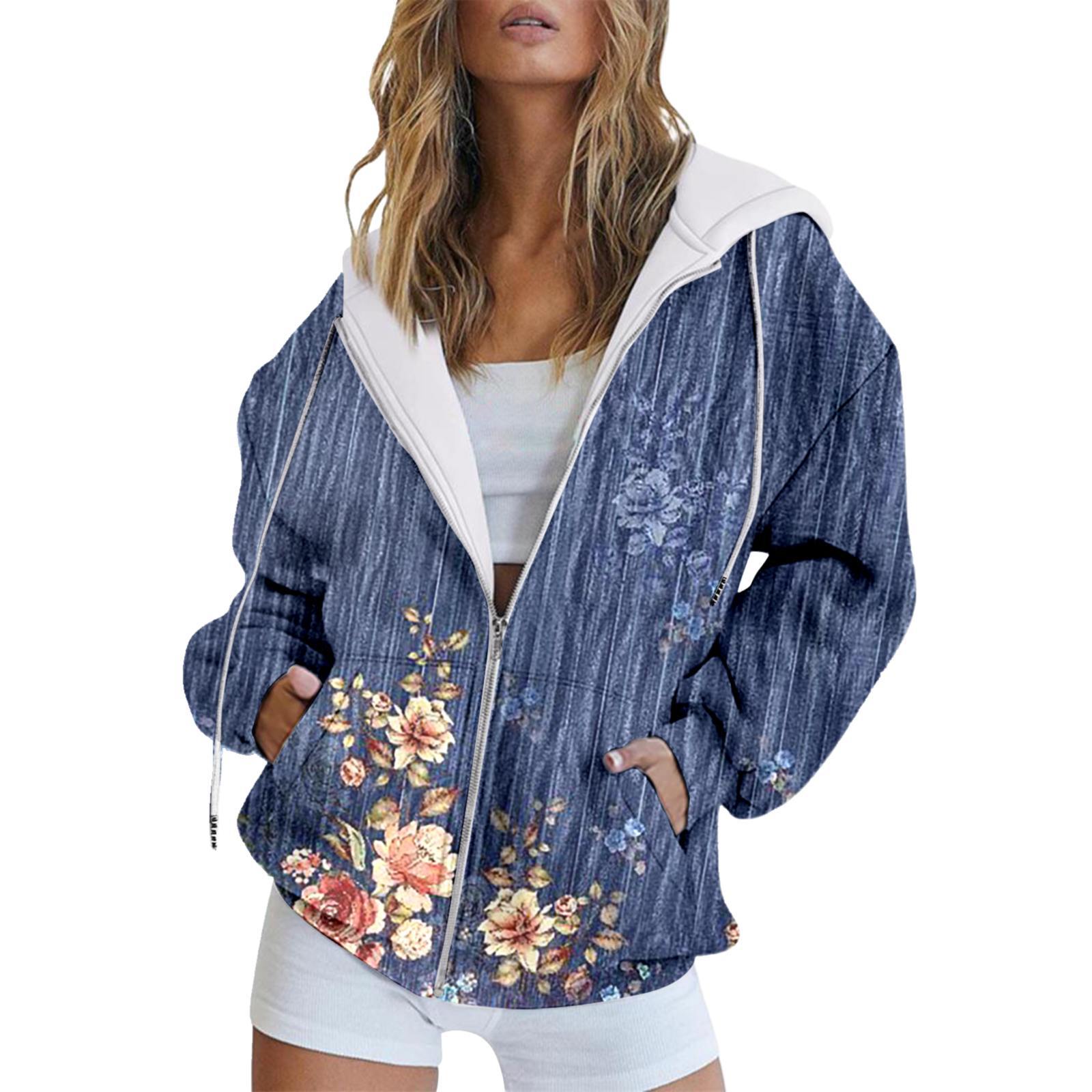 

Зимняя толстовка с капюшоном с принтом, спортивная одежда, пальто для женщин, толстовки с капюшоном на молнии и 3D-карманом, осенняя женская одежда 5XL