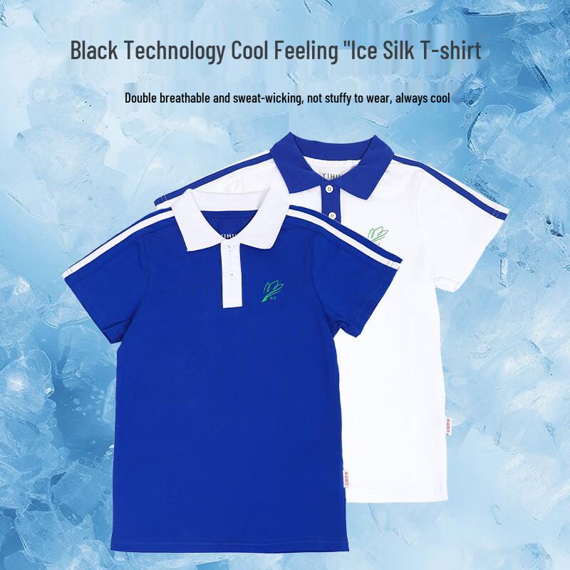 Shenzhen Primary School Boys' Summer Premium Short Sleeve T-shirt