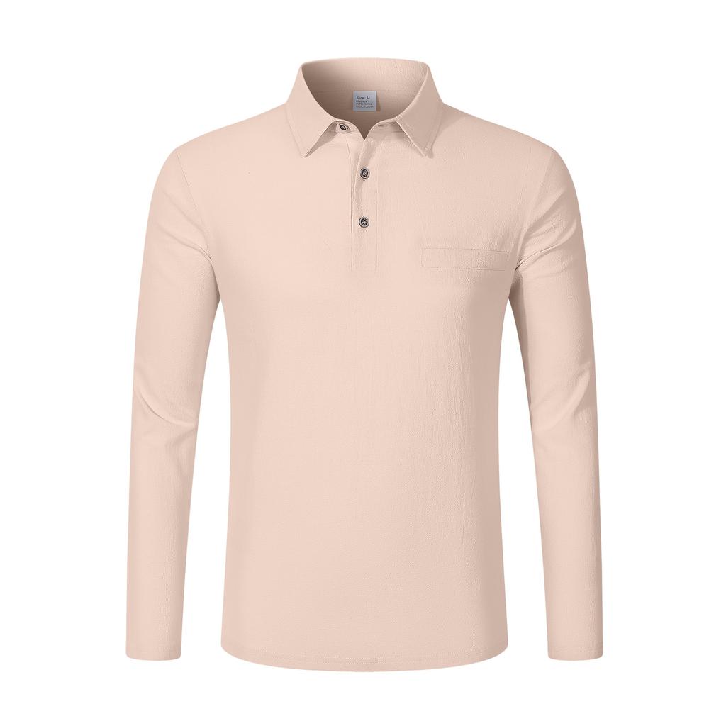 Camisa de Manga Larga para Hombre de Botones Sencillos con Cuello, Informal, Holgada, para Playa