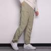 Converse Casual Pants Men's Light Gray Green Moderate Straight Fit Pants 10021100-A04