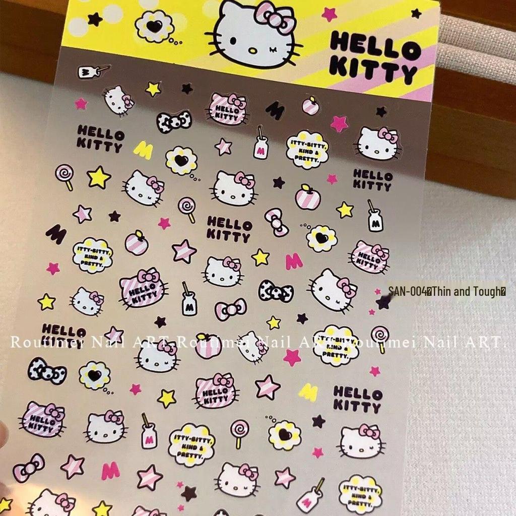 Hello Kitty 3D Präge Nail Art Sticker - Niedlicher Japanischer Cartoon Stil