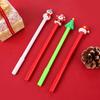 4Pcs Christmas Cartoon Gel Pen Funny Writing Pen Office Supplies for Student Game Reward Christmas Party Supplies