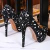 Large Size 4cm Platform 14cm High Heels Design Shoeswomen High Heel Pumps Fashion Catwalk Brand Model