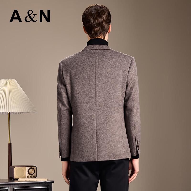 Antonio Men's Luxury Silk Cashmere Wool Blend Short Business Overcoat