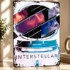 Interstellar Personalized D Textured Metal Poster Wall Art Tinplate Sign for Decor Living Room Interior Decoration Wand Deko
