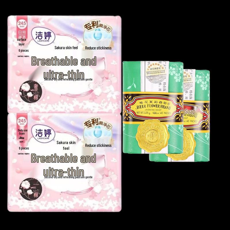 

Bee & Flower Jasmine Soap & JT Cherry Blossom Pads Bundle