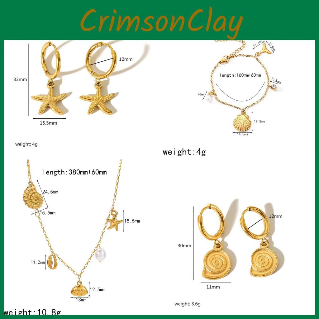 Ocean Elements Stainless Steel Choker With Shell Charm For Women Casual Wear