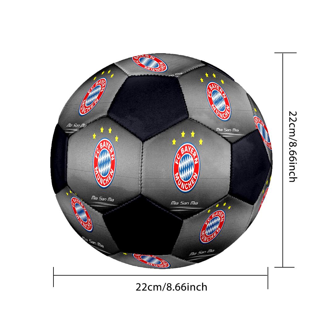 1 pz Pallone da Calcio Standard Misura 5 Stadio Bayern Monaco, Pallone da Calcio Resistente per Allenamento Scolastico, Parco e Intrattenimento Quotidiano zq71410