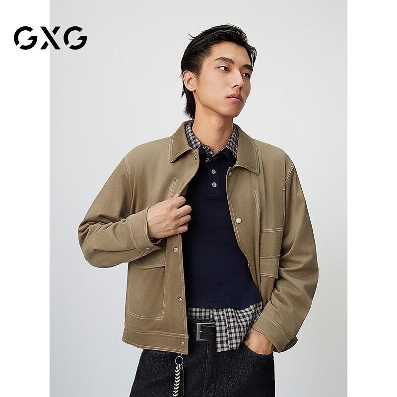 

GXG Men s Faux Suede Lapel Jacket 190/XXXL