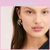 Popular Asymmetrical Circle Earrings For Women Modern Geometric Alloy Design