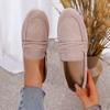 New shallow mouth women's autumn new one-pedal flat-soled lazy shoes