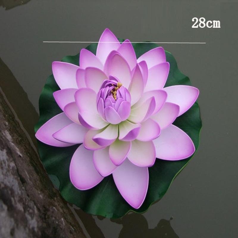 

2pcs Simulation Flowers EVA Lotus Leaf Fish Tank Ornament Decorative Fake Flower Artificial Pink Lotuses Home Wedding Decoration светло-фиолетовый
