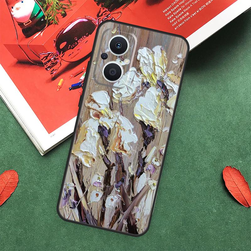3D Blumen Relief Hülle Für OPPO Reno 10 11 12 13 14 Pro 11F 12F 13F 14F 7 8 Lite OPPO Find X9 X8 X5 Pro Abdeckung