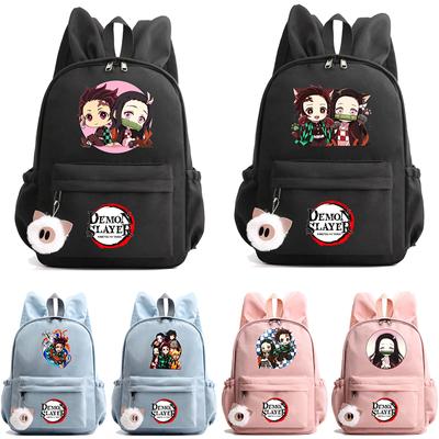 Anime Demon Slayer Backpack Teenager Girl Boy Backpack Schoolbag Back To School Bookbag Men Women Leisure Travel Bag Mochila