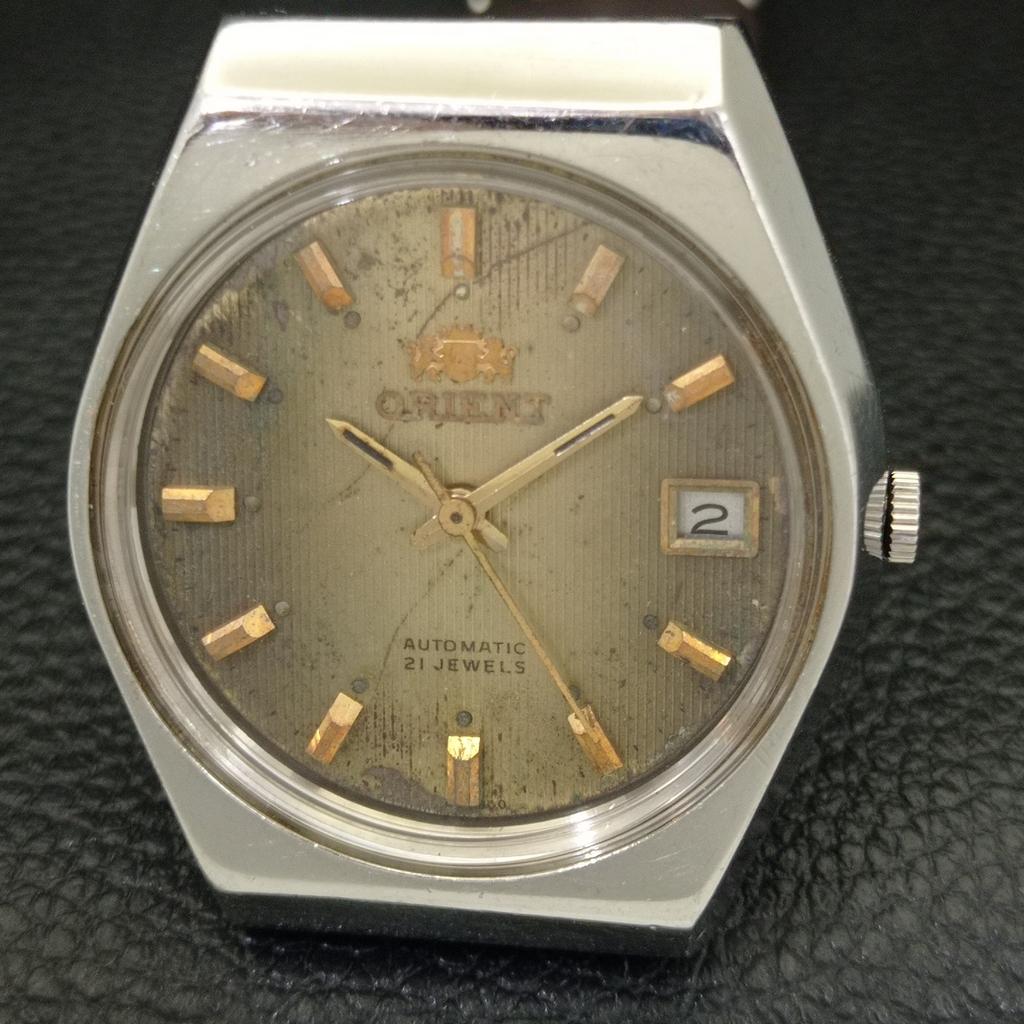 ORIENT AUTOMATIC 46941 VINTAGE JAPAN MENS ORIGINAL DIAL WATCH a701849-5