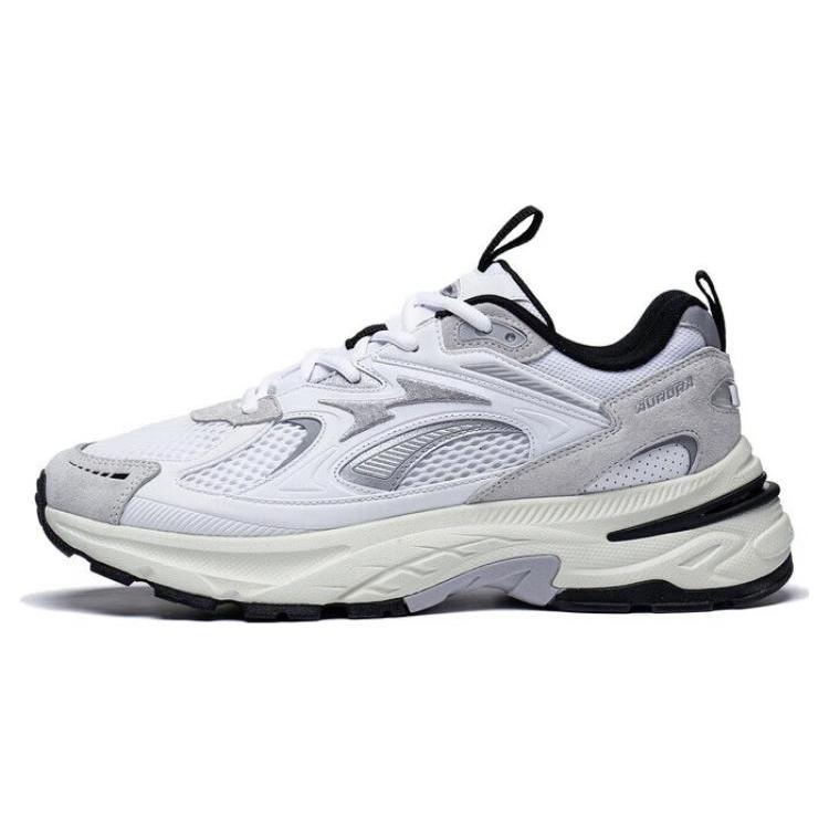 New LiNing Aurora 2K Anti Slip Wear Resistant Low Top Casual Shoes Men's Standard White AGCT107-1