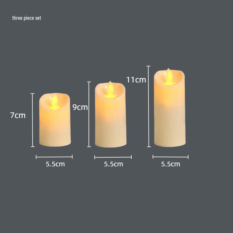 LED Swing Flame Candle: Slanted Mouth Design for Weddings, Cafes, Clubs, and Decor