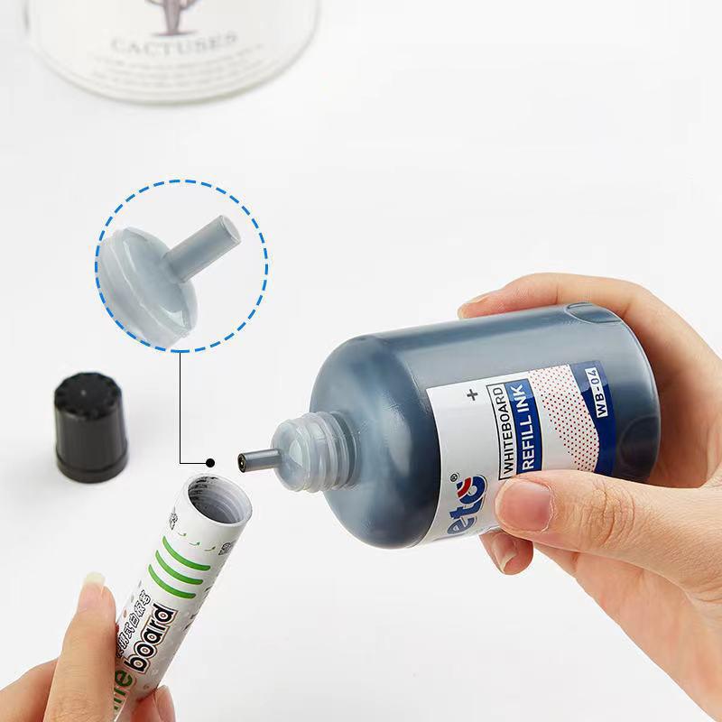1 Box 100ml Whiteboard Marker Ink Refill Fluids Red Blue Black Green Colors Compatible with All Erasable Whiteboard Markers
