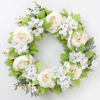Seidentuch Pfingstrose Simulation Girlande Türdekoration Türring Dekoration Seidenblume Simulation Blume Wandbehang Ornamente