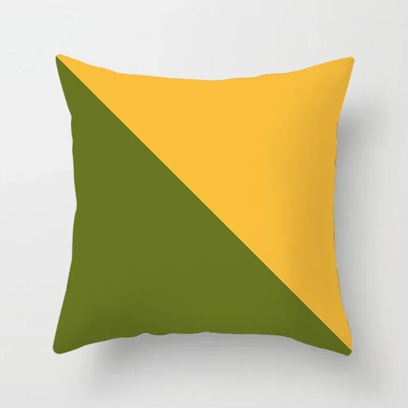 Simple Geometric Pattern Decorative Pillowcase Car Sofa Square Cushion Pillowcase