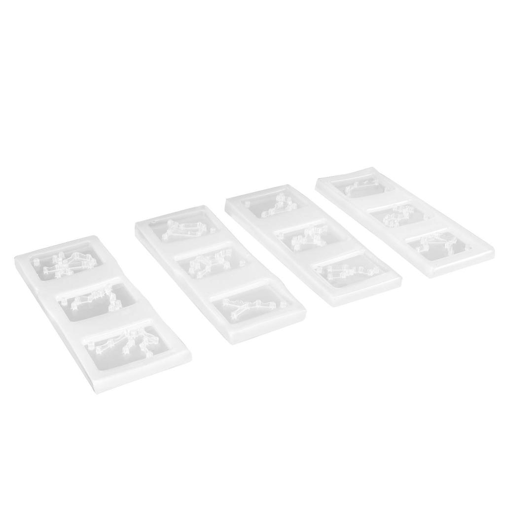 4-teiliges Set Silikon Schild Anhänger Form Stanzfreie Anhänger Schmuck für Zuhause Küche DIY Gebrauch