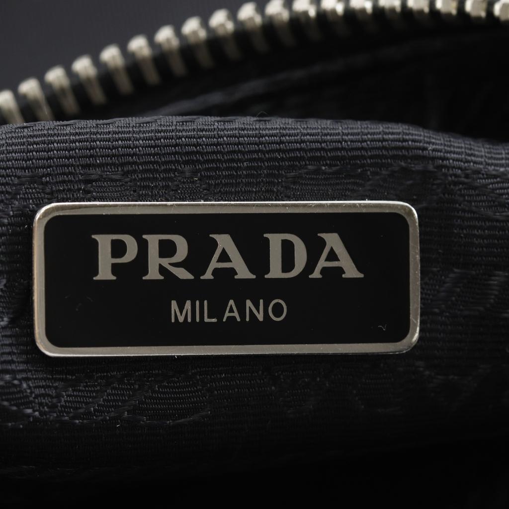 PRADA Re-edition 2005 Re-nylon Shoulder Bag 1BH204 NERO black Nylon/Safiano Women Used