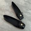 French small single shoes new square head shallow mouth flat shoes small fragrant soft sole Mary Jane shoes