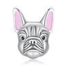 Cute Cat Dogs Charms Fit Fashion Original Bracelets Pet Paw  925 Silver Bulldog Schnauzer Akita Dog Beads DIY Jewelry Making
