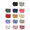 New Solid Color Women Wallet Nylon with Keychain Coin Purse Waterproof Mobile Phone Bag Ladies