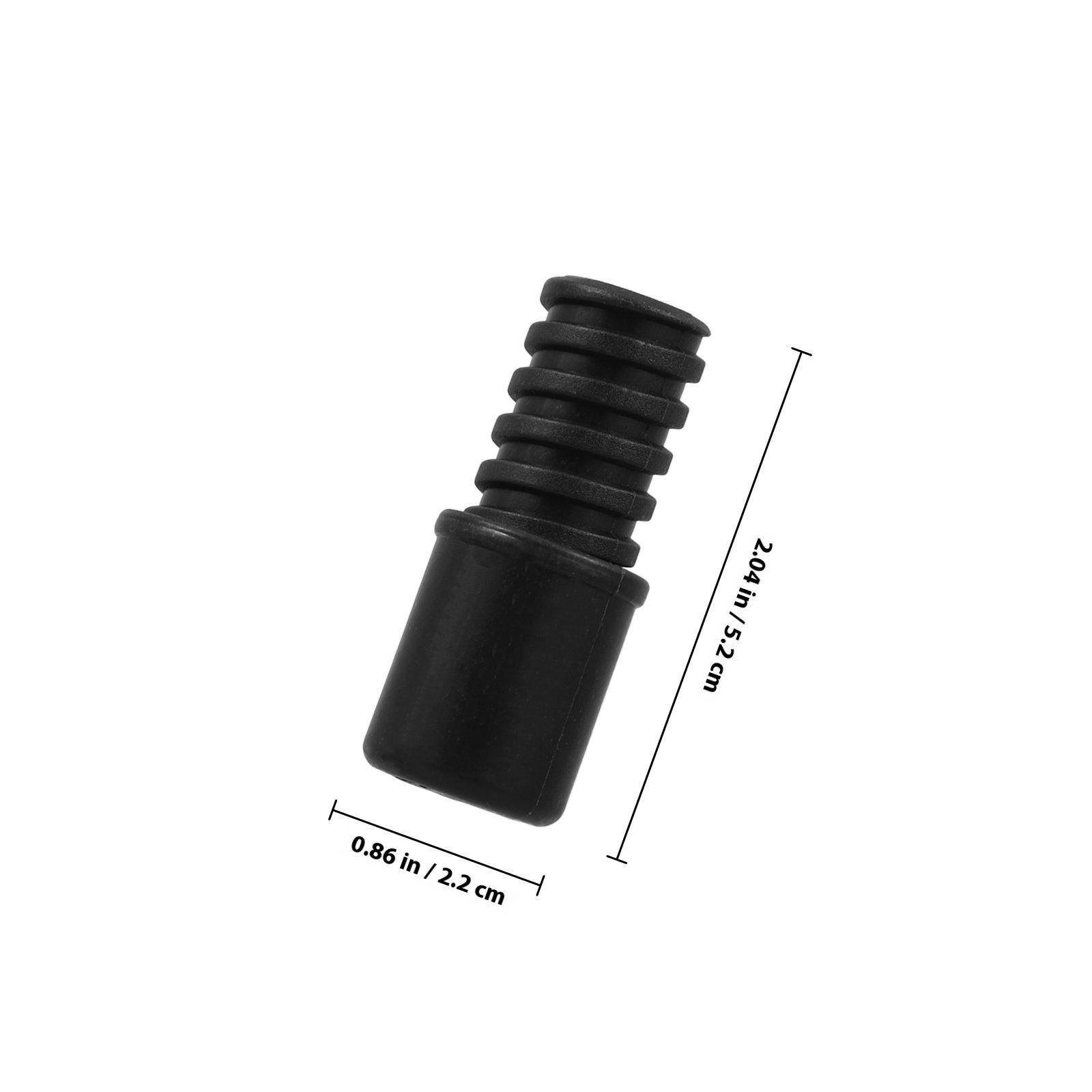 

10Pcs Cleaning Tool Accessory Threaded Tip Replacement Mop Handle Rod Tip Mop Pole Thread Repair Kit Broom Duster Parts чёрный