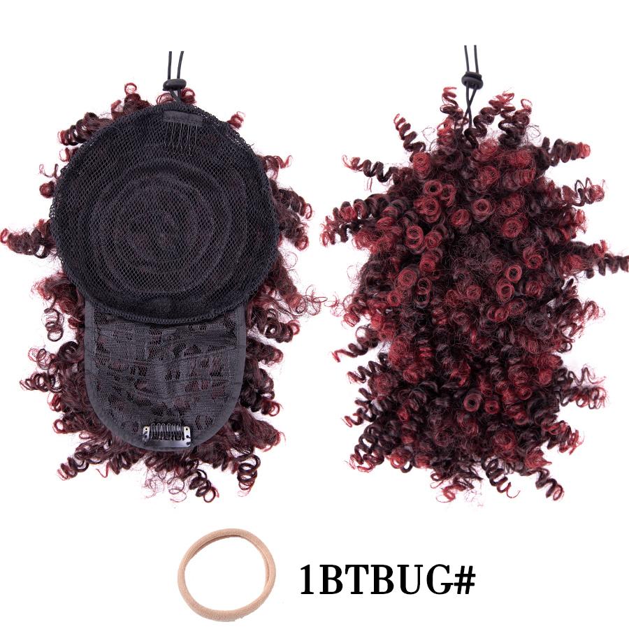 Clip per capelli ricci con frangia finta Pezzo sintetico di estensione dei capelli marrone nero per estensioni dei capelli con frangia di capelli ricci