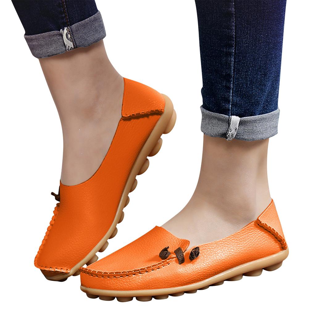 Orthopädische Loafer Schuhe Für Damen Orthopädische Leder Loafer Business Schuhe Für Damen Leichte Flats Lässiger Komfort - Gehschuhe Mit Blume