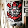 Corinthians Paulistinha Wall Tapestry Aesthetic Wall Hanging Printed Fabric Blanket Decorative Tapestries for Bedroom Living Room Home Decor