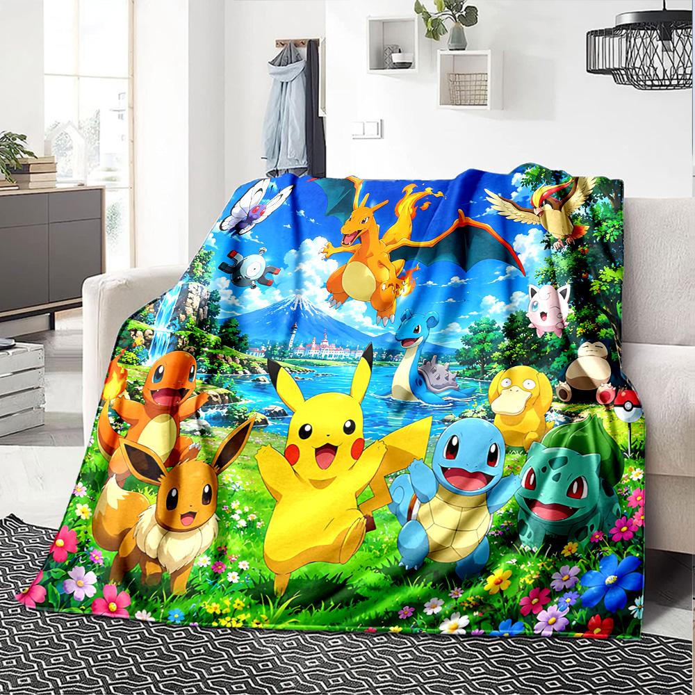 1pc Gengar Space Adventure Flannel Blanket,Ultra Soft Warm Plush Throw for Home Bedroom Bed Sofa Cover Camping Picnic Gift Y72430