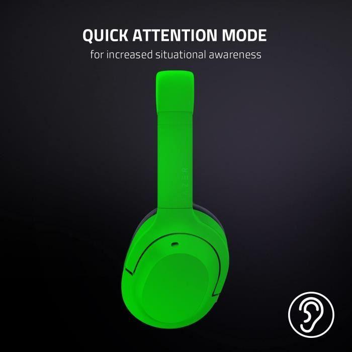 Casque sans fil Bluetooth - Razer - Opus X - Annulation active du bruit - Stéréo - Blanc