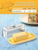Rectangular Freshness Butter Box with Knife - Plastic Container for Cutting and Storage