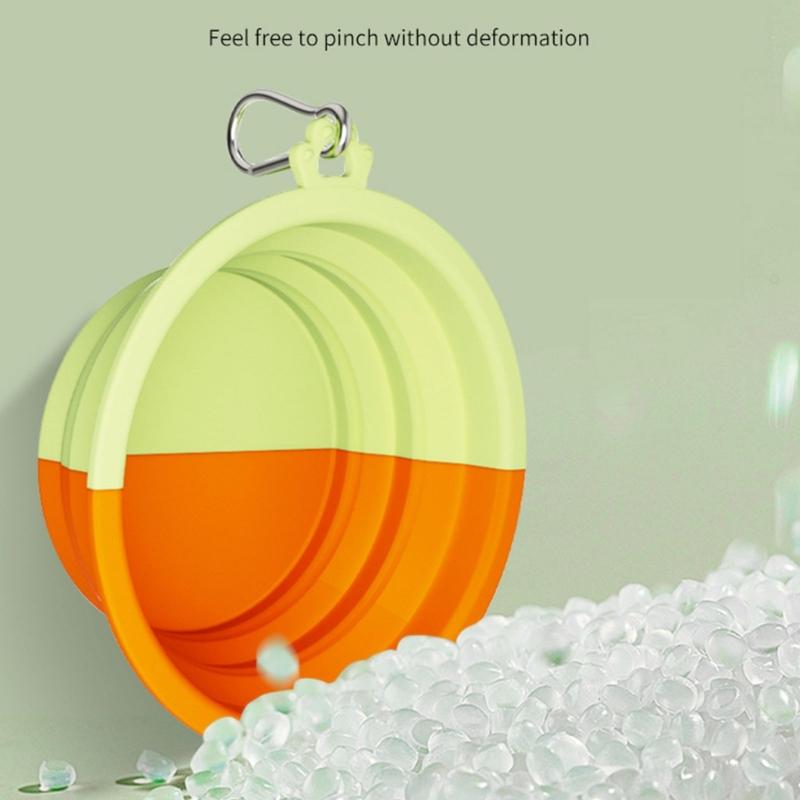 380ml Portable Silicone Dogs Bowl with Clip Perfect Travel Pet Feeding Water Dish for Outdoor Adventures Large Capacity