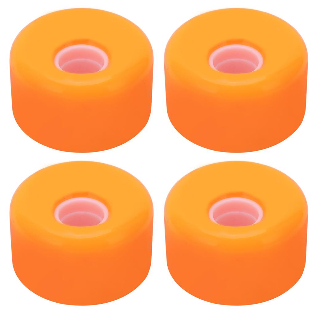 PUENTE 4pcs 70x42mm Skateboard Wheels 80A Longboard Cruiser Wheels Replacement PartsOrange