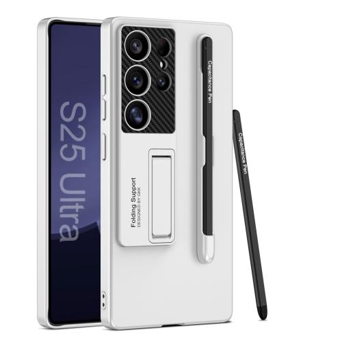 For Samsung Galaxy S25 Ultra 5G GKK Ultra-thin Holder Phone Case with Pen Slots & Stylus Pen