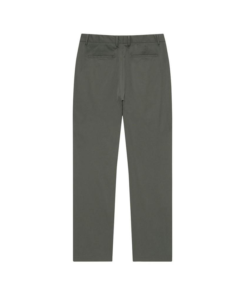 NOTIG Linen Blend Flat-Tuck Pants Khaki