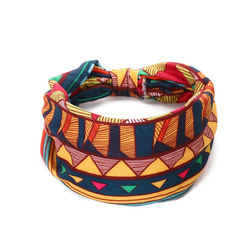 Široké čelenky pro ženy Vázaná čelenka Africké dámské zábaly na hlavu Pružné doplňky do vlasů Pásky Barviva na kravaty 4 balení