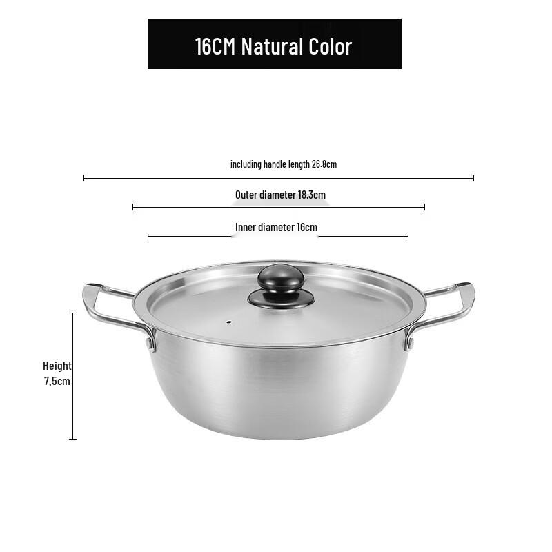 Jingxin 304 Stainless Steel Noodle & Soup Pot with Lid