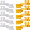 Door Lock Rod Clip 6 Pack, 69293-12030 69293-12040 Yellow and