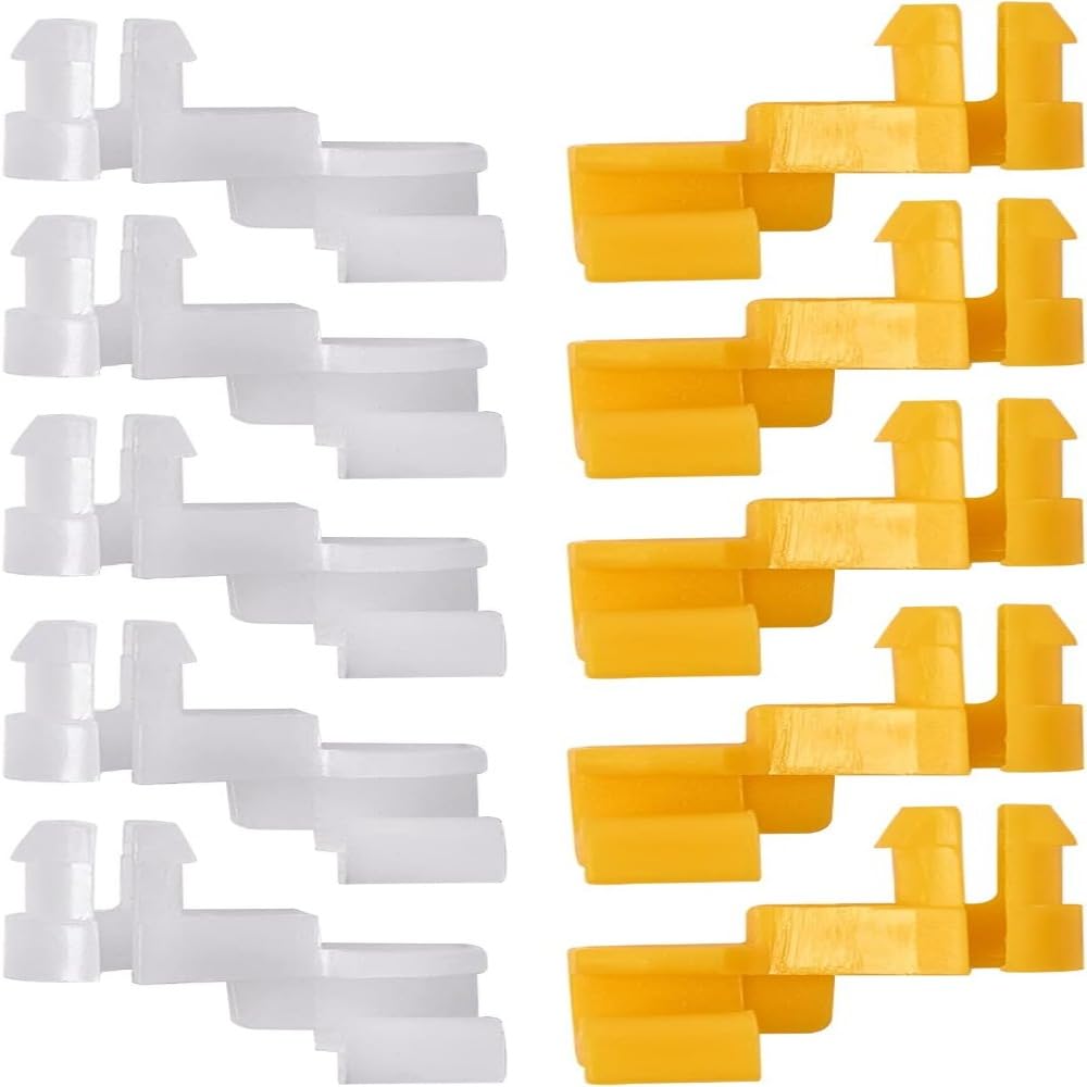 Door Lock Rod Clip 6 Pack, 69293-12030 69293-12040 Yellow and
