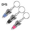 Car Static Eliminator Discharger Keychain Pendant Novel Rocket Design Wear-Resistant Portable Anti-Static Device for Car Metal Handles
