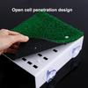 Turtle Basking Platform Turtle Habitat Simulation Lawn Ramp Turtle Dock Floating Island for Reptile Terrarium Aquarium Accessory