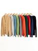Plus Size Men's V-Neck Knit Cardigan - Autumn/Winter Loose-Fit Sweater